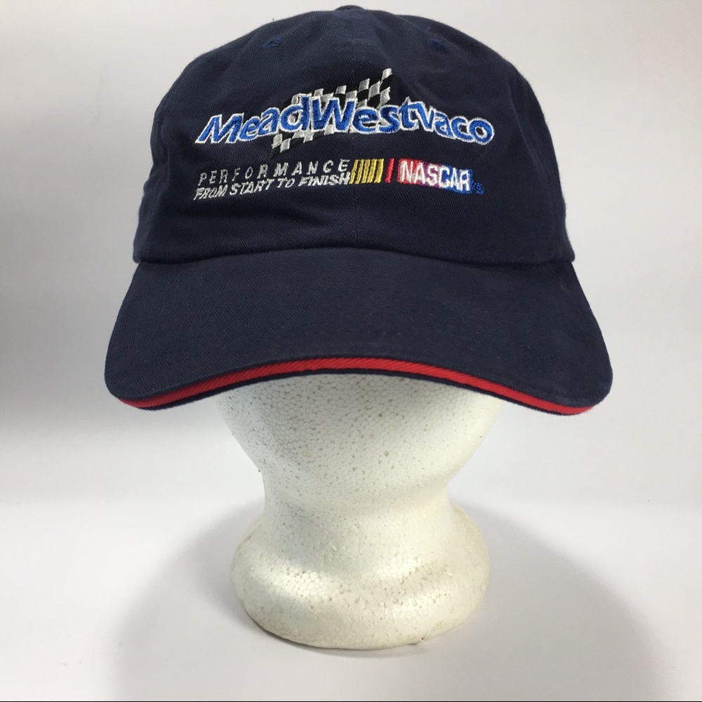 Rusty Wallace NASCAR MeadWestvaco Navy Blue Hat